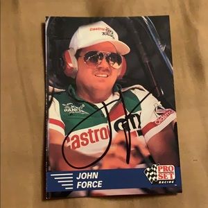Authentic John force autograph